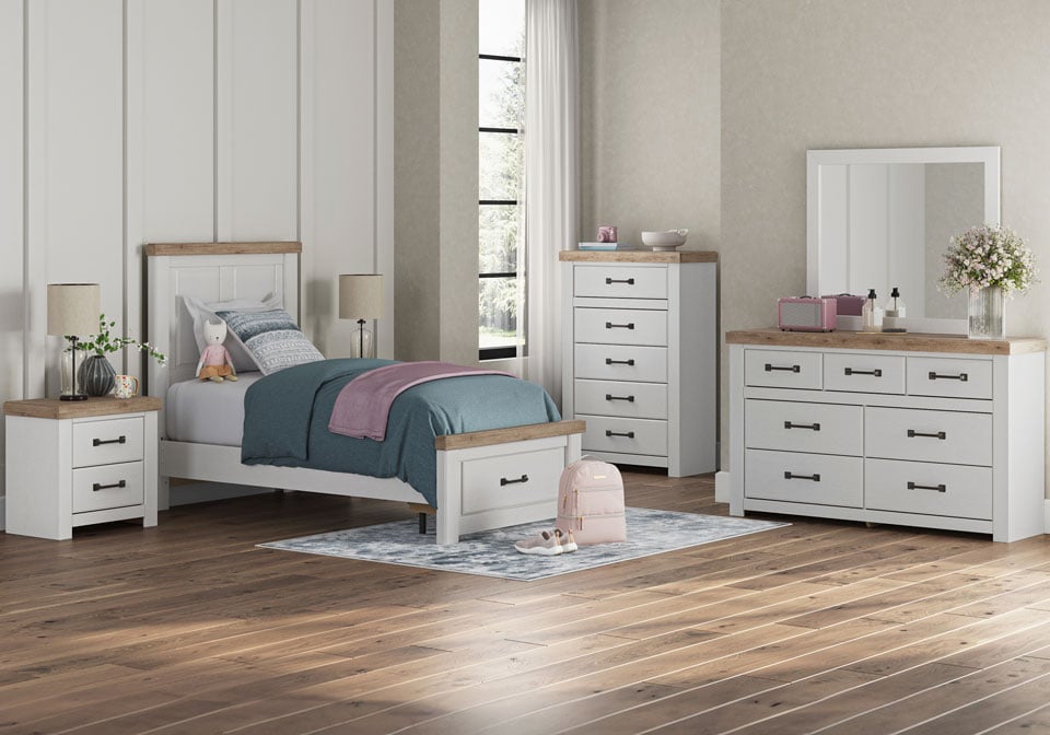 AF-B4615-TWIN-STORAGE-FOOTBOARD-SET