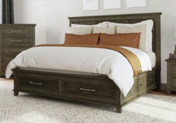 Canterbury Grey King Panel Storage Bed