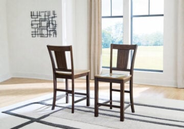 Rylandeen Light Brown/Dark Brown Barstool