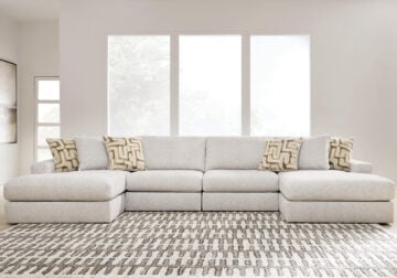 Kestrie Feathered 4pc. Double Chaise Sectional
