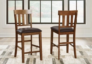 Ralene Medium Brown Upholstered Barstool