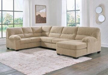 Simplejoy Sand 3pc. RAF Chaise Sectional