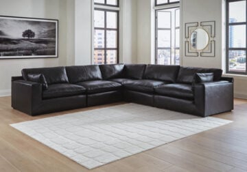 Emilia Black 5pc. Sectional