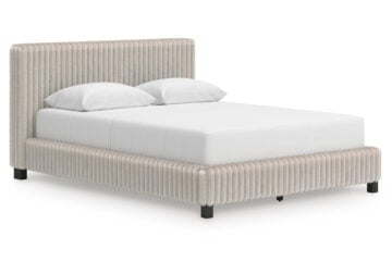Zuraleus White Queen Upholstered Bed