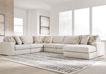 Kestrie Feathered 6pc. RAF Chaise Sectional