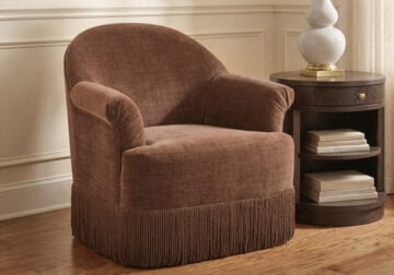 Jeanwell Clay Swivel Accent Chair