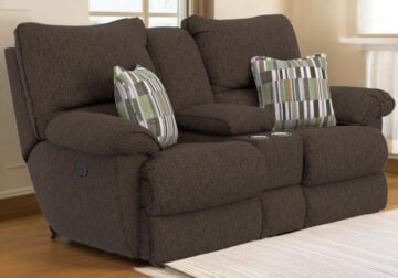Lenny Chocolate Power Reclining Loveseat