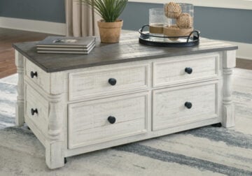 Havalance White/Gray Lift Top Cocktail Table