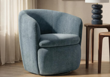 Leemont Mist Swivel Accent Chair