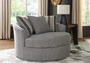 Creston Heights Smolder Oversized Swivel Accent Chair