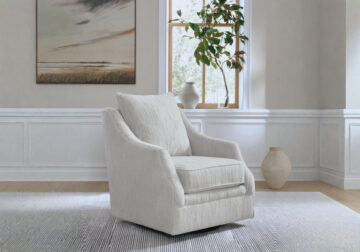 Gubbins Gray Swivel Accent Chair