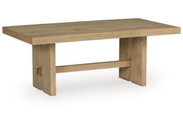 Crendlin Light Brown Rectangular Cocktail Table