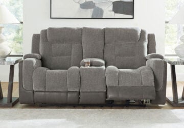 Mixed Motion Shadow Power Reclining Love Seat