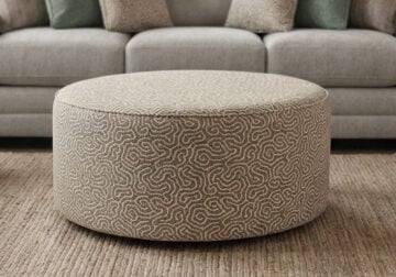 Trilogy Khaki Accent Cocktail Ottoman