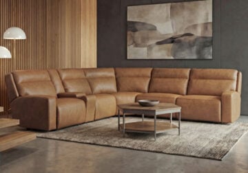 Ethan Toffee 6pc. Power Reclining Sectional