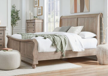 Rustic Traditions Saddle Tan King Panel Bed