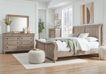 Rustic Traditions Saddle Tan King Panel Bedroom Set