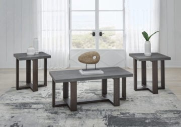 Dynnford Gray/Brown 3pc. Occasional Table Set