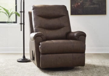 Flynwood Espresso Swivel Glider Recliner