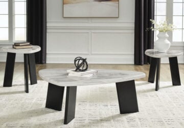 Lilyberg Gray/Black 3pc. Occasional Table Set